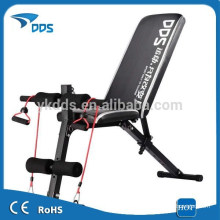 2015 NEW Multi Adjustable Weight Bench with Resistance band and rope for sale